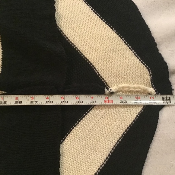 Style &Co long black and off white cardigan - Picture 7 of 7